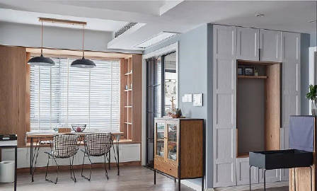 160㎡三口之家，木色打造强大收纳空间。#装修这件事#