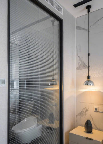 100㎡黑白灰现代简约风 #家居装修#