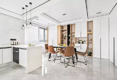 130㎡现代简约   简单而纯粹的留白设计带来极度舒适