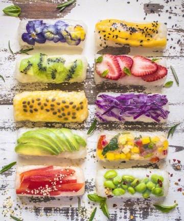 【越南米纸卷】虽然不知道好不好吃，但这颜值我是服气的~