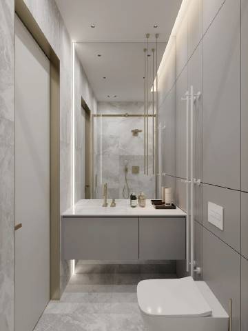 简约的风格，中性的暖色调和香槟金属色调相碰撞...