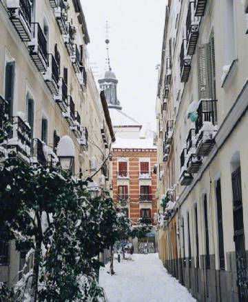 雪中马德里❄️