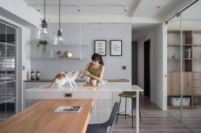 196㎡清新舒适的家~ #家居装修#