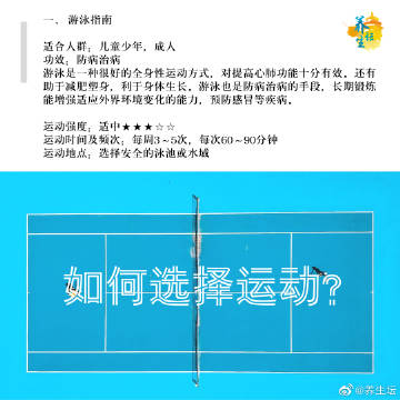 动分很多种，不是任何一种运动都适合自己，选对运动事半功倍