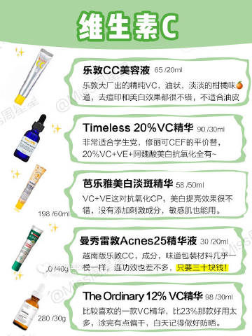 一波两百以内超好用的美白精华 真正的学生党必备❗️