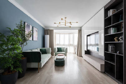 88㎡现代简约二居室 #家居装修#