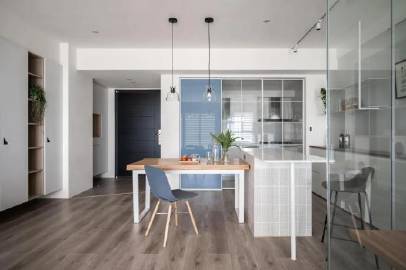 196㎡清新舒适的家~ #家居装修#