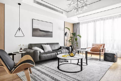 130㎡现代简约   简单而纯粹的留白设计带来极度舒适