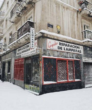 雪中马德里❄️