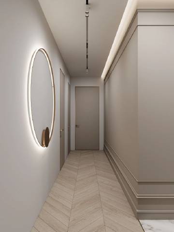 简约的风格，中性的暖色调和香槟金属色调相碰撞...