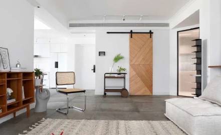 130㎡理想家，中西厨+7.2米超长台面，通透舒适，这才是北欧风！