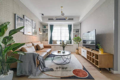 70㎡治愈系北欧二居室 #家居装修#