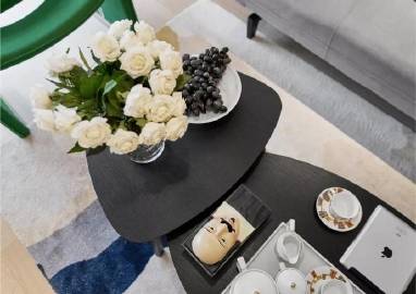 121㎡时尚清新样板间 #装修这件事#