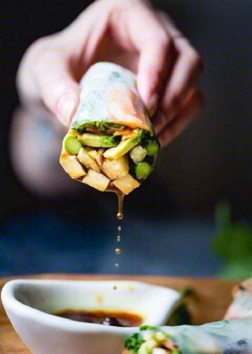 【越南米纸卷】虽然不知道好不好吃，但这颜值我是服气的~