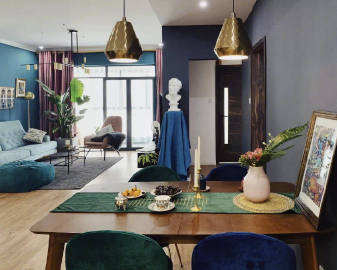 110㎡复古混搭美家~ #装修这件事#