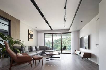 168 ㎡三居，简约大气，稳重质感~ #家居装修#