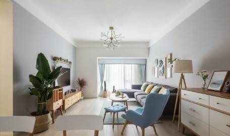 89平简约两室，清新优美~ #家居装修#