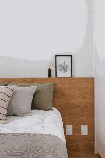 38㎡小公寓，薄荷绿+木质材料，清新美丽~ #家居装修#