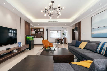 现代简约三居室，温暖自然~