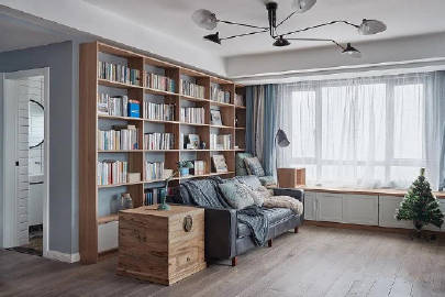 160㎡三口之家，木色打造强大收纳空间。#装修这件事#