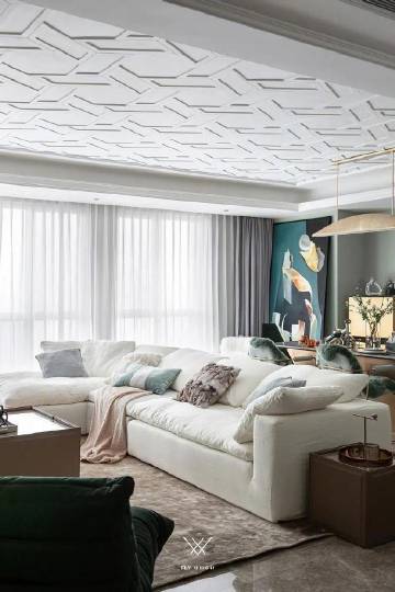 196㎡轻奢风，简洁优雅~ #家居装修#