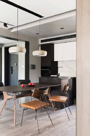 168 ㎡三居，简约大气，稳重质感~ #家居装修#