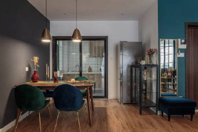 110㎡复古混搭美家~ #装修这件事#