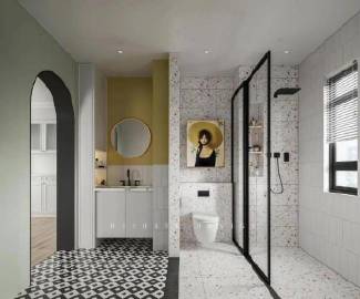 78㎡现代复古混搭两居室，简洁典雅~ #家居装修#