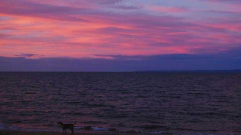 温柔懒懒的海风