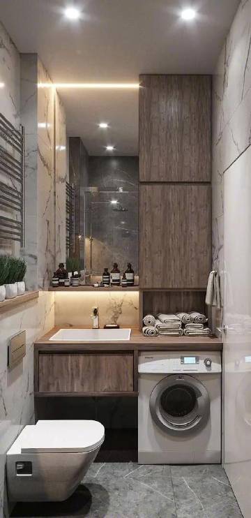 #家居美图# 卫生间美图，各种组合起来太精致了，很温馨