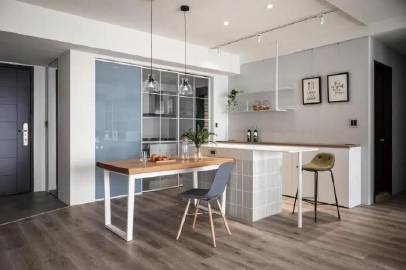 196㎡清新舒适的家~ #家居装修#