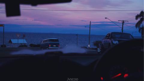 温柔懒懒的海风