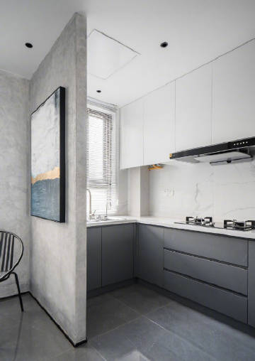 100㎡黑白灰现代简约风 #家居装修#