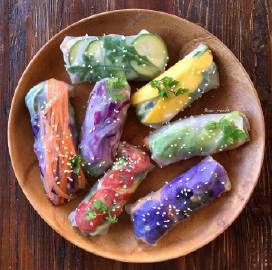 【越南米纸卷】虽然不知道好不好吃，但这颜值我是服气的~