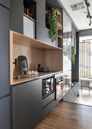 26㎡一人居，可抽拉床铺、储物、干湿分离... #家居装修#