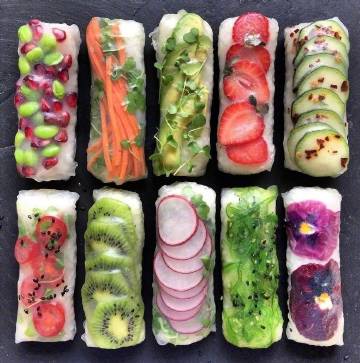 【越南米纸卷】虽然不知道好不好吃，但这颜值我是服气的~