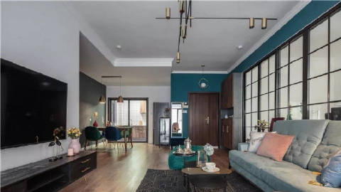 110㎡复古混搭美家~ #装修这件事#