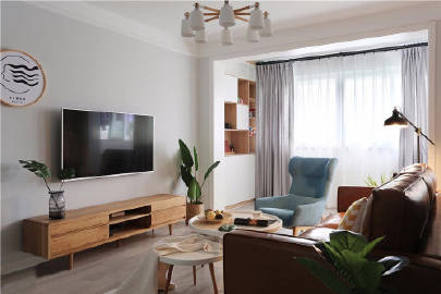 98㎡清爽北欧   自然休闲式的浪漫风情