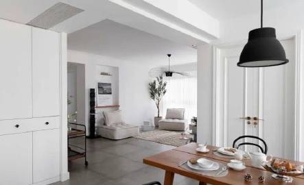 130㎡理想家，中西厨+7.2米超长台面，通透舒适，这才是北欧风！