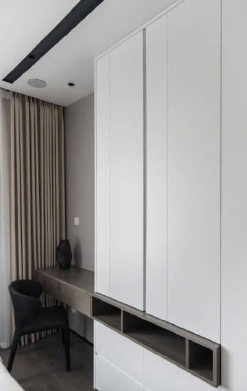 100㎡黑白灰现代简约风 #家居装修#