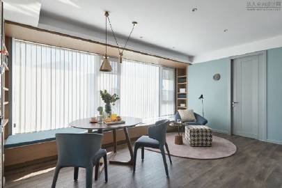 蓝色系北欧风家居 #家居装修#