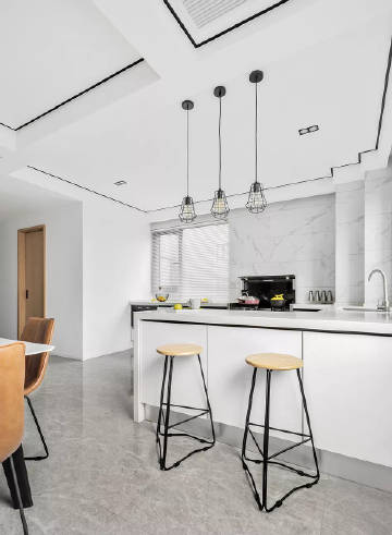 130㎡现代简约   简单而纯粹的留白设计带来极度舒适