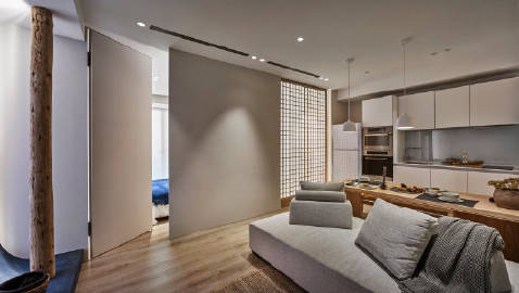 58平两居室，安静诗意的和风美~ #家居装修#